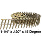 15 Degree Wire Weld Coil - Collated - Roofing, Siding and Fencing Nails