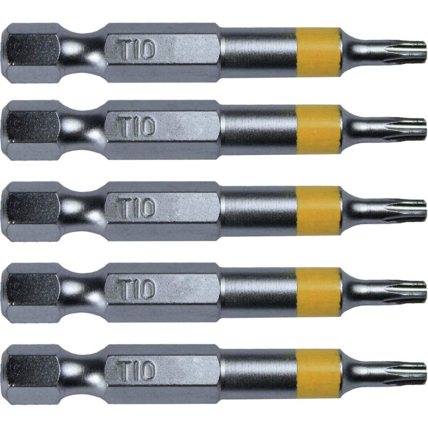 T10 (T-10) Torx/Star Driver Bit - Color Coded T10 x 1" Torx/Star Drive Bit for Screws and Fasteners