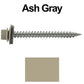 #9 x 2" Stainless Steel Metal Roofing Screws - Hex Washer Head - Self-Piercing (SP) tip metal to wood. EPDM washer. Colored head.