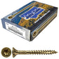 #8 Gold Star/Torx Drive Zinc Coated T-20 Flat Head Wood Screws