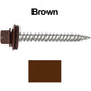 12 x 2"  Stainless Steel Metal Roofing Screw - Hex ReGrip Washer Head - Self starting/self tapping - EPDM washer. Colored head.