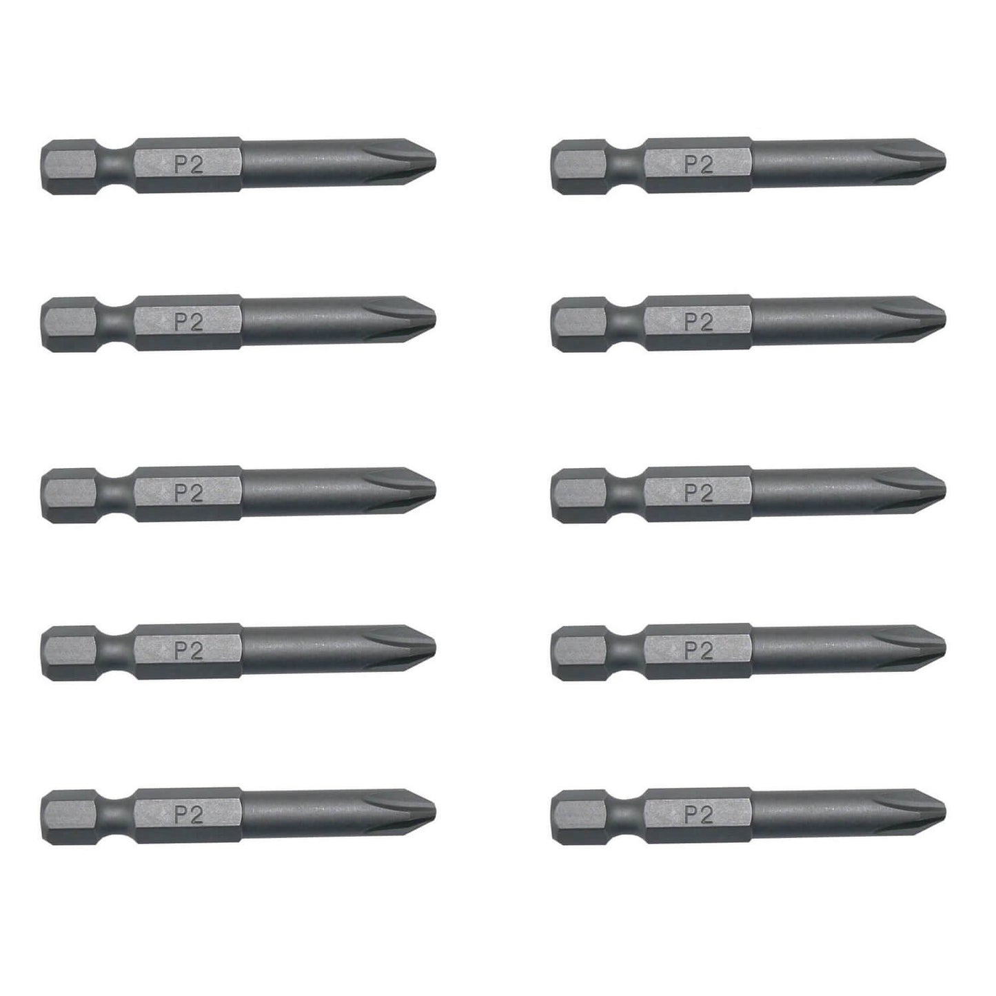 #1 and #2 Phillips Driver Bits - with 1/4" Quick Change Out Shank