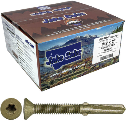 Reamer Tek Torx/Star Head Self-Drilling Wood to Metal Screws - for Flatbeds, Trailers or Fastening Wood to Steel