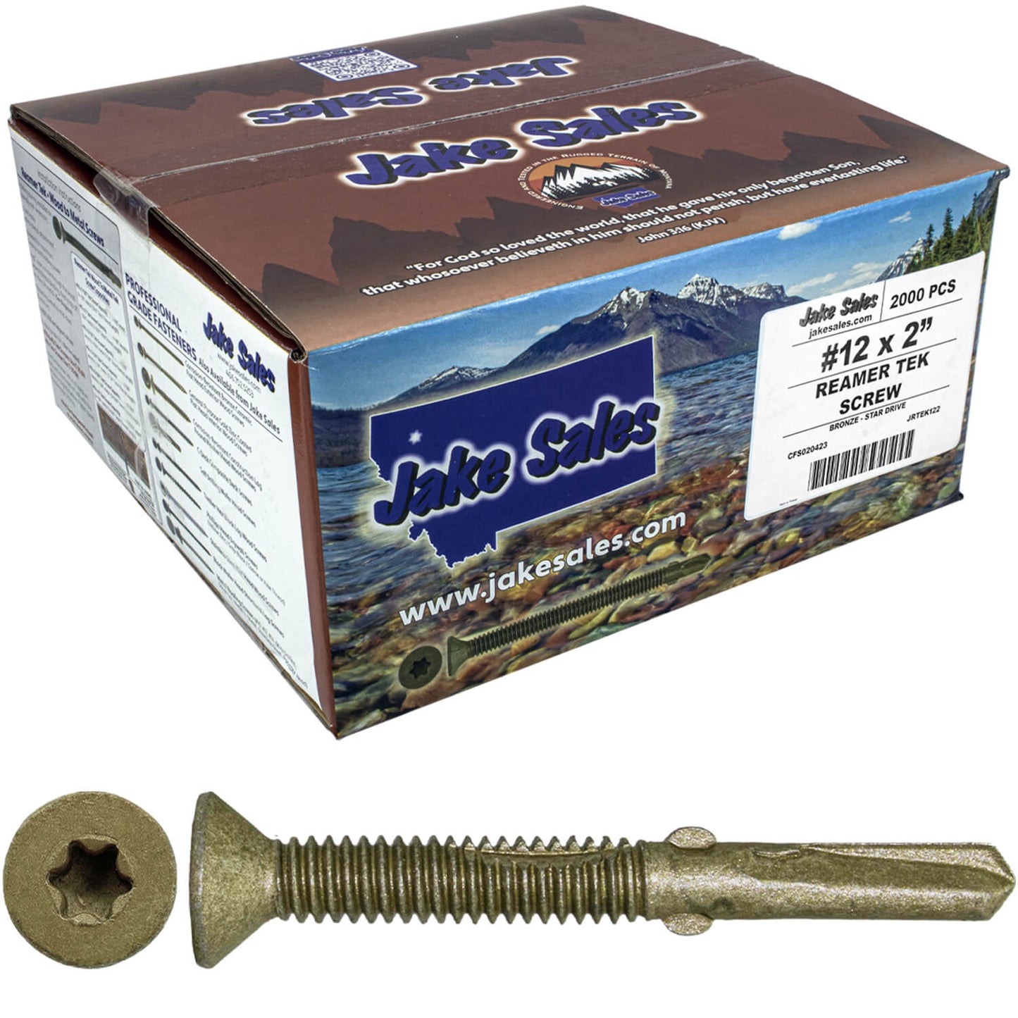 Reamer Tek Torx/Star Head Self-Drilling Wood to Metal Screws - for Flatbeds, Trailers or Fastening Wood to Steel