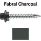 10 x 1-1/2" - STAINLESS HEX / ZINC Sheet Metal Roof Screw. Self starting metal to wood siding screws. EPDM washer. Colored head.