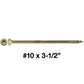 #10 x 2" - 6" Bronze Exterior Coated Wood Screw Torx/Star Drive Head - Multipurpose Exterior Coated Torx/Star Drive Wood Screws
