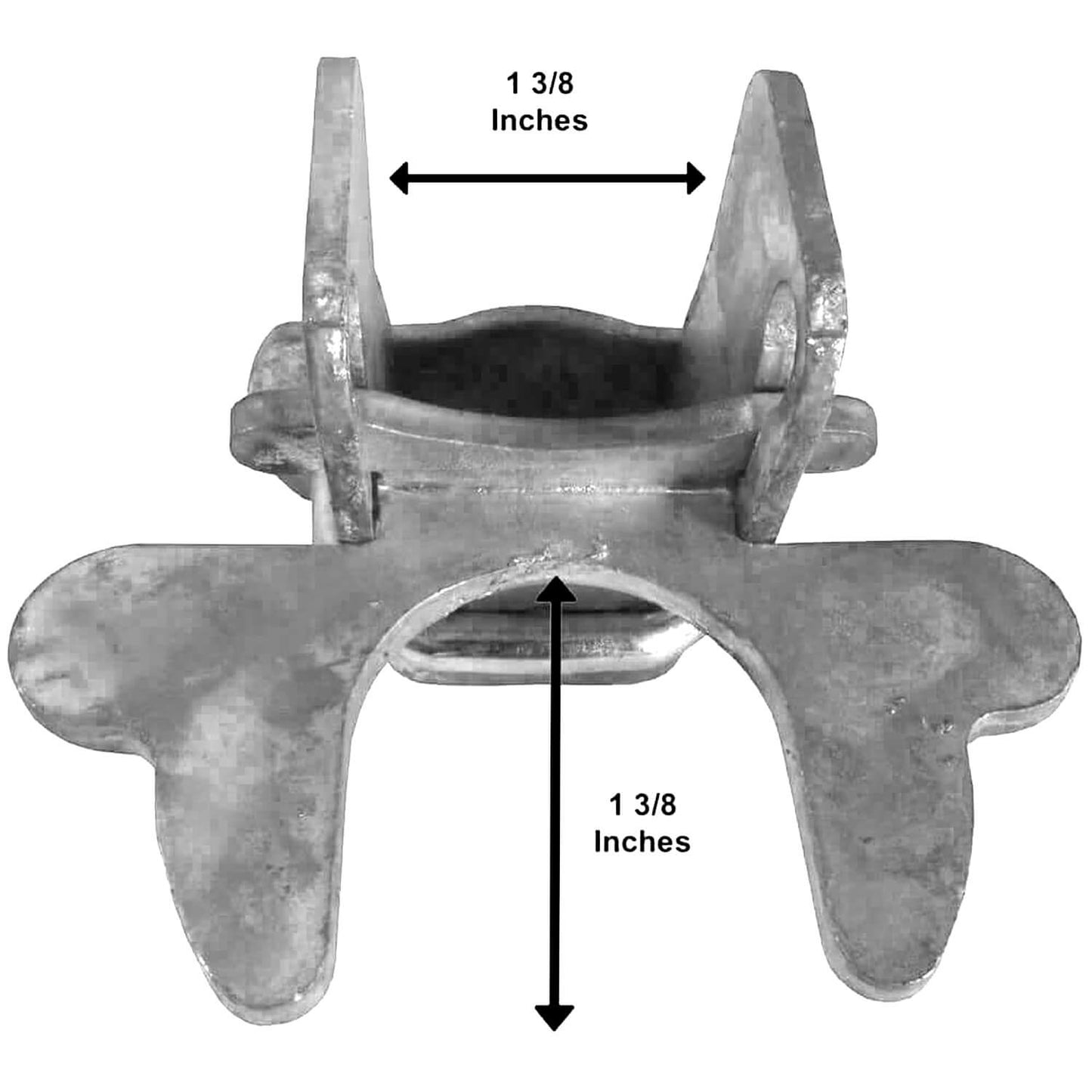 Kennel Gate Latch for Dog Kennel. Fits 1-3/8" Gate Frame & 1-3/8" Gate Post. Made of galvanized steel to prevent rust and corrosion