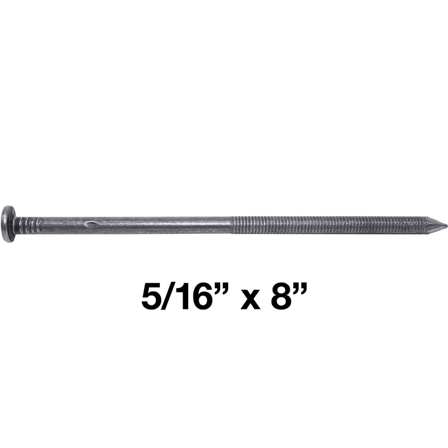 Ring Shank Common Bright and Spike Nails - Used for landscaping timbers, railroad ties, pole barns and load bearing structures