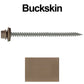 #9 x 3" Stainless Steel Metal Roofing Screws - Hex Washer Head - Self starting/self tapping - EPDM washer. Colored head.
