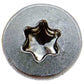 #10 Silver Star Stainless Steel Wood Screw Torx/Star Drive Head - 300 Series Stainless Steel Torx/Star Drive Wood Screws