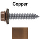17 x 1-1/2 Metal Roofing Screws - Metal Panel to Metal Purlins and Recovery Screws - Hex Washer Head - EPDM washer.