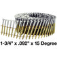15 Degree Wire Weld Coil - Collated - Roofing, Siding and Fencing Nails