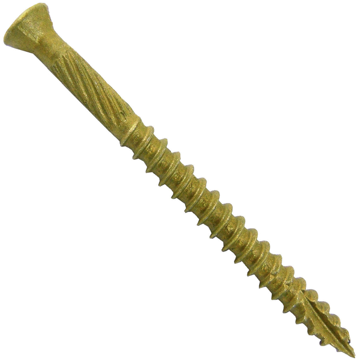 #9 Bronze Star Trim Head Wood Screw Torx/Star Drive Head - Multipurpose Exterior Coated Torx/Star Drive Wood Screws