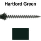 12 X 2-1/2" Metal Roofing Screws For OSB and Plywood - Galvanized Metal to Wood Type 17 Tip - 1/4" Hex Head - Assembled EPDM Washer