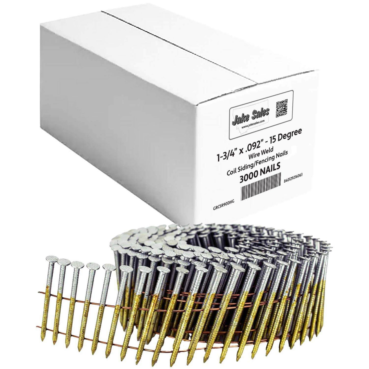 15 Degree Wire Weld Coil - Collated - Roofing, Siding and Fencing Nails