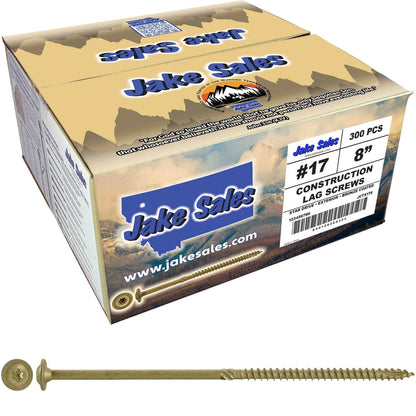 #17 Construction Lag Screw Exterior Coated Torx/Star Drive Heavy Duty Structural Lag - Modified Truss Washer Head