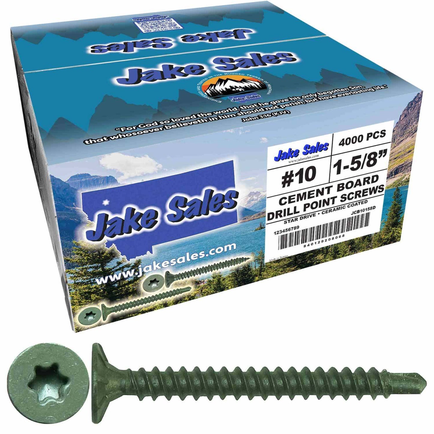 #10 Cement Board Torx/Star Head Screws DRILL POINT for Fastening Cement Backer Board/Cement Board/Tile Board - Torx/Star - T-25 Torx Head