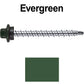 10 x 2” Stainless Steel Mini Driller Sheet Metal Roofing Screw - Hex Washer Cap - Self starting metal to wood siding screws - EPDM washer. Colored head.