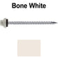 10 X 3“ HI-LO Zinc Aluminum Cap Metal Roofing Screws - Hex Washer Head - Self starting/self tapping - EPDM washer. Colored head.