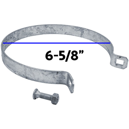 Galvanized Brace Band for Chain Link Fence - Rail End Bracket
