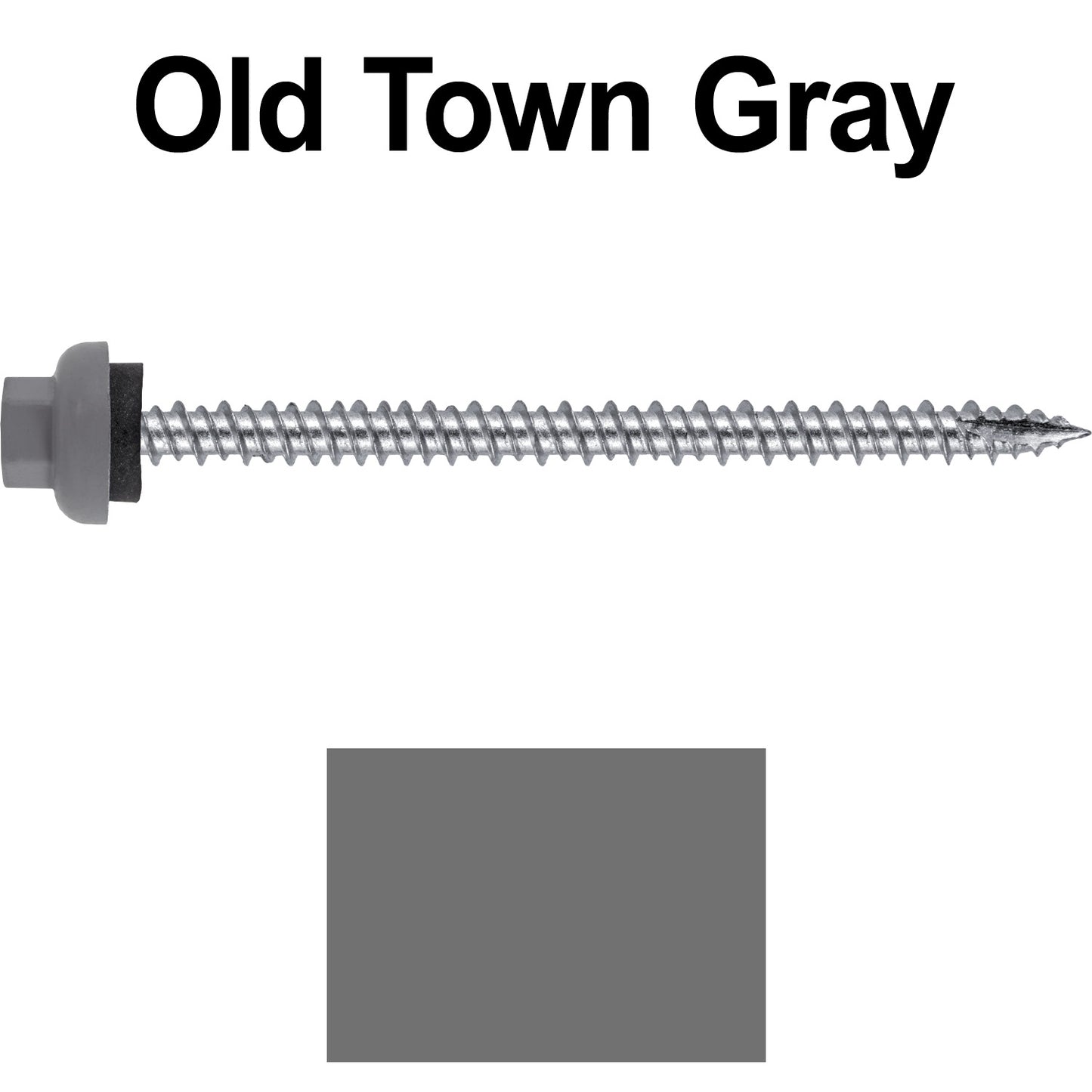 10 X 3“ HI-LO Zinc Aluminum Cap Metal Roofing Screws - Hex Washer Head - Self starting/self tapping - EPDM washer. Colored head.