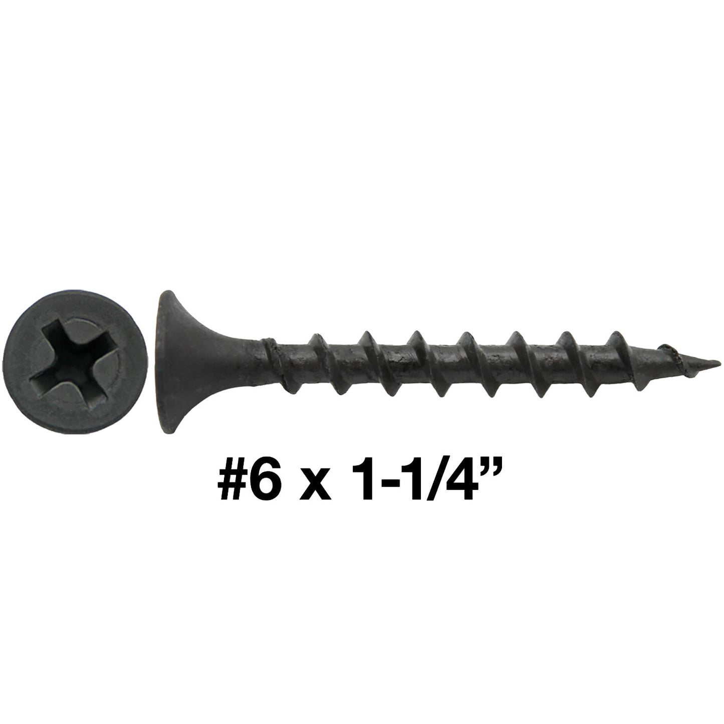 Gray Phosphate Coarse Thread Drywall Screws - Drywall, Gypsum board, Sheet rock, Plasterboard Screws. Use for all purpose wood screws.