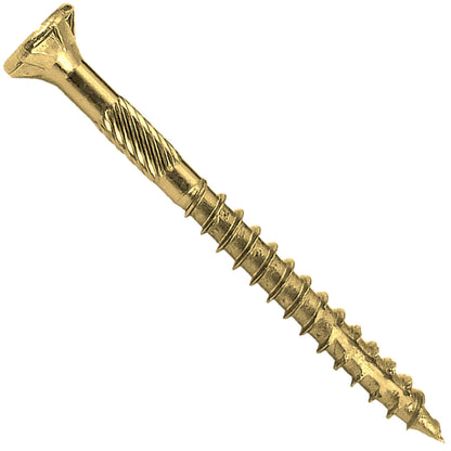 #9 Gold Star/Torx Drive Zinc Coated T-25 Flat Head Wood Screws
