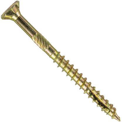 #10 Gold Star/Torx Drive Zinc Coated T-25 Flat Head Wood Screws