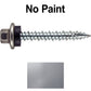 10 x 1-1/2" - STAINLESS HEX / ZINC Sheet Metal Roof Screw. Self starting metal to wood siding screws. EPDM washer. Colored head.