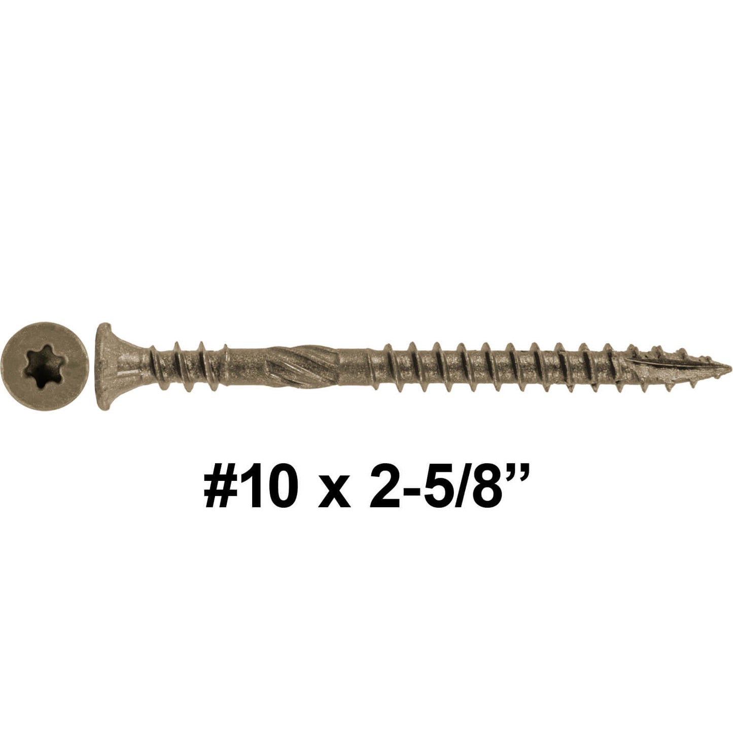 #10 Soft Wood Deck Screw - Exterior Corrosion Resistant