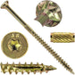#10 x 3-1/2" Gold Star Wood Screw, T-30 Torx Drive, Flat Head - (Pallet of 48 x Full Boxes) ~48,000 Screw Count