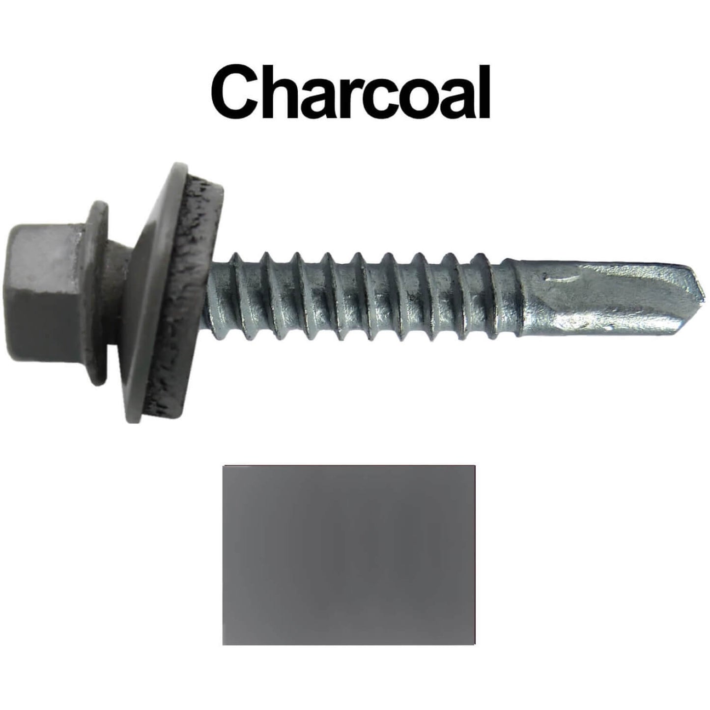 #12x1-1/2" Metal to Metal Type #3 Hex Head Drill Point Metal to Metal Roofing Screws. 9/16" EPDM Washer (250 Screws)