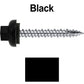 10 X 1-1/2" HI-LO Zinc Aluminum Cap Metal Roofing Screws - Hex Washer Head - Self starting/self tapping - EPDM washer. Colored head.