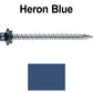 10 x 2-1/2” - STAINLESS HEX / ZINC Sheet Metal Roof Screw. Self starting metal to wood siding screws. EPDM washer. Colored head.
