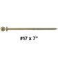 #17 Construction Lag Screw Exterior Coated Torx/Star Drive Heavy Duty Structural Lag - Modified Truss Washer Head