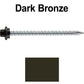 10 x 3” - STAINLESS HEX / ZINC Sheet Metal Roof Screw. Self starting metal to wood siding screws. EPDM washer. Colored head.