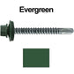 #12 x 2-1/2" Metal to Metal Type #3 Metal Roofing Screws - Hex Head Drill Point - 9/16" EPDM Washer. Colored head.