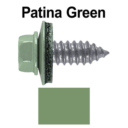 17 x 3/4" Metal Roofing Screws - Metal Panel to Metal Purlins and Recovery Screws - Hex Washer Head - EPDM washer.