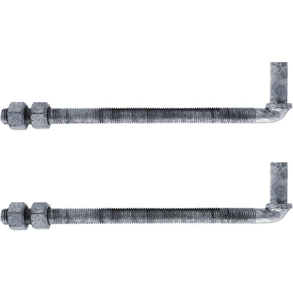 J-Bolt Post Hinge - Hinge Bolts Thru the Post Includes Nuts - J-Bolt Hinge has 5/8" Male Pin - Fence Bolt Though Post Hinge