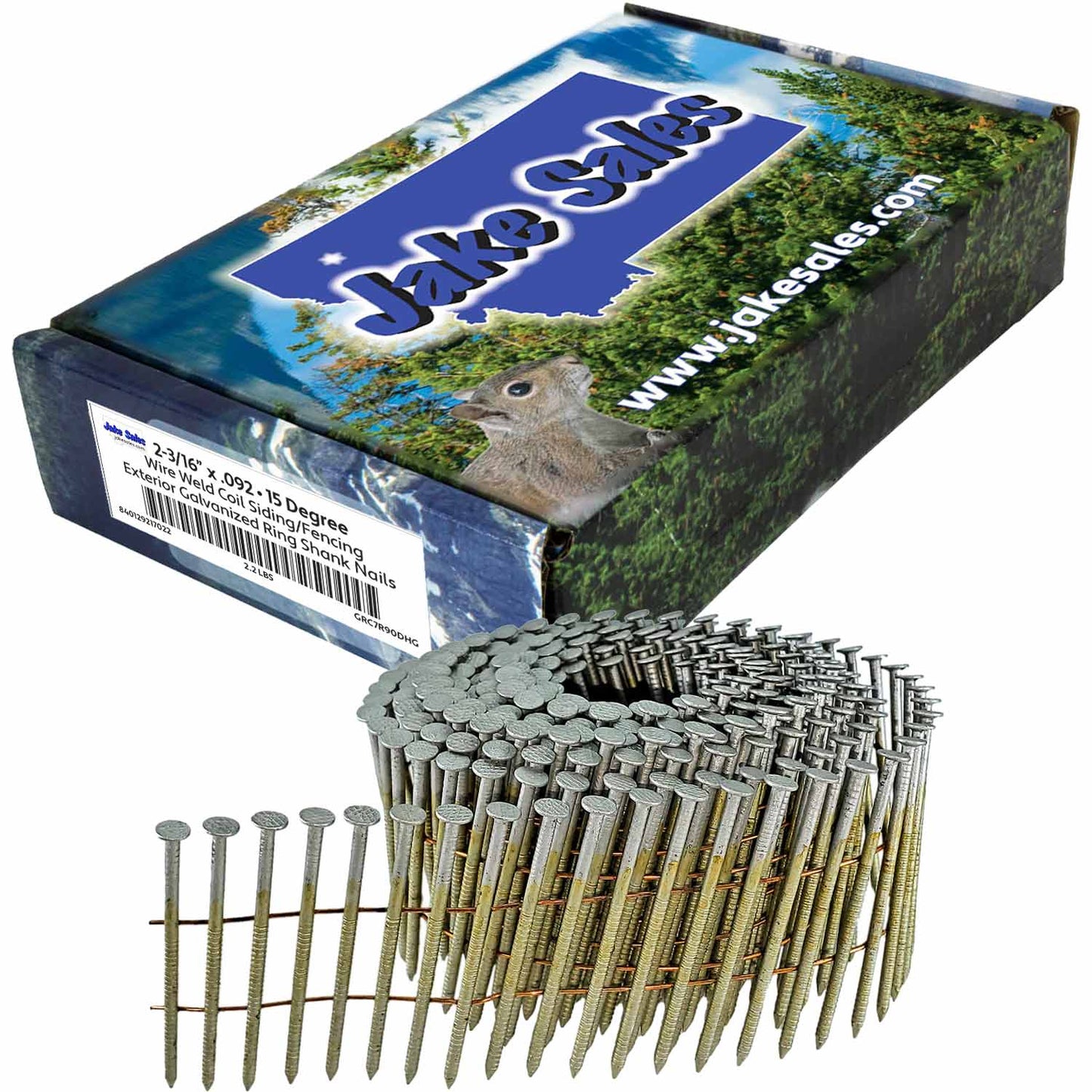 15° Wire Weld Collated Coil Roofing, Siding & Fencing Nails