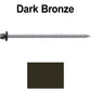 #10 x 4" Metal ROOFING SCREWS - Hex Washer Head - Self starting/self tapping - EPDM washer. Colored head.