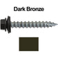 #14 x 1-1/2" Metal ROOFING SCREWS(250) Screws Hex Washer Head Sheet Metal Roof Screw. Self starting/self tapping metal to wood with EPDM washer. Colored head. For corrugated roofing