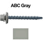 #10 x 2" Mini Driller Sheet Metal Roofing Screw - Hex Washer Head -  Self starting metal to wood siding screws. EPDM washer. Colored head.