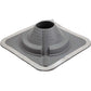 GRAY DEKTITE SQUARE BASE COMBO PIPE FLASHING BOOT:  EPDM Square Base Flexible Pipe Flashing Dektite