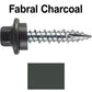 10 x 1" - STAINLESS HEX / ZINC Sheet Metal Roof Screw. Self starting metal to wood siding screws. EPDM washer. Colored head.