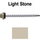 10 X 2-1/2" Zinc Aluminum Cap MINI-DRILLER Roofing Screws HI-LO THREAD Zinc Plated Carbon Steel Shank - EPDM Washer - Colored head