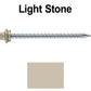 10 x 3” - STAINLESS HEX / ZINC Sheet Metal Roof Screw. Self starting metal to wood siding screws. EPDM washer. Colored head.