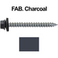 #14  x 2-1/2" Metal ROOFING SCREWS - Hex Washer Head - Self starting/self tapping - EPDM washer. Colored head.