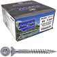 #9 Silver Star Stainless Steel Wood Screw Torx/Star Drive Head - Grade 300 Series Stainless Steel Torx/Star Drive Wood Screws