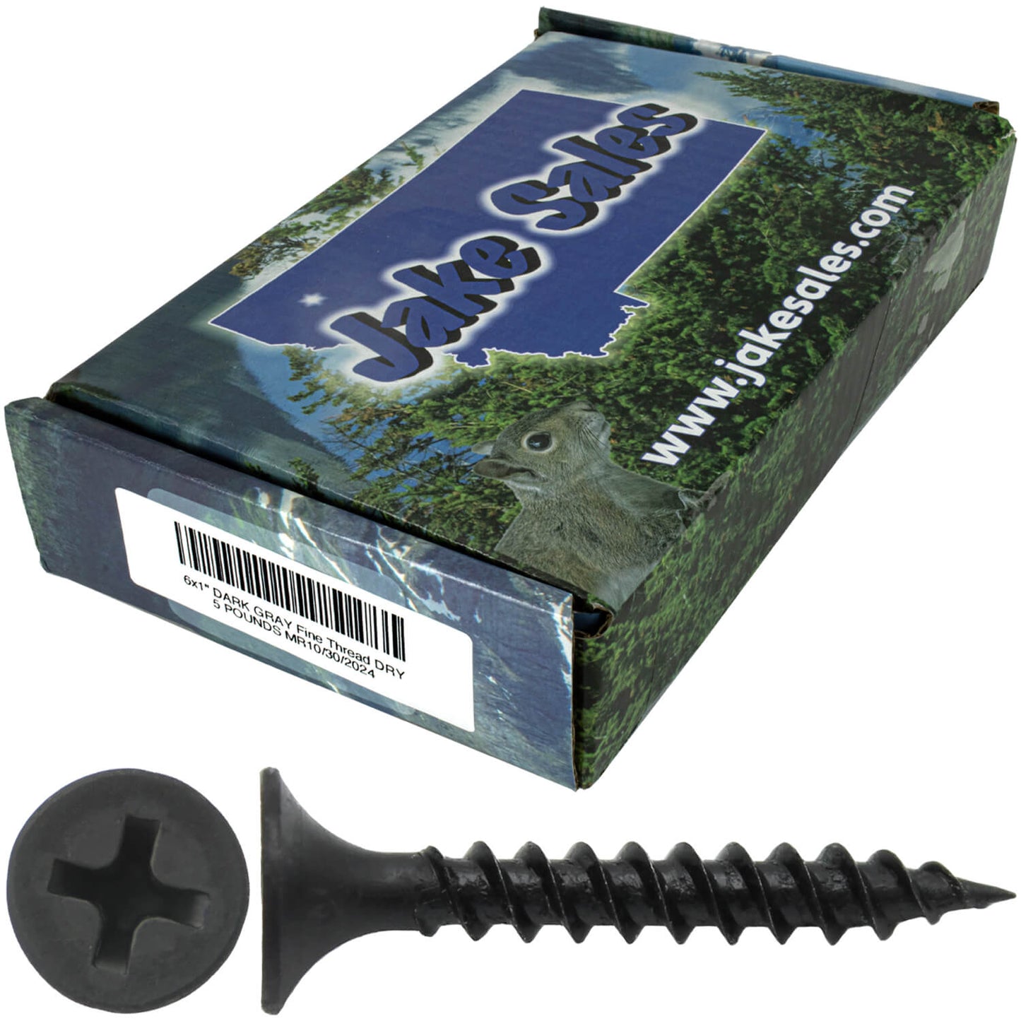 Gray Phosphate Fine Thread Drywall Screws-  Gypsum board, Sheetrock, Plasterboard Screws. Use for all purpose wood screws.